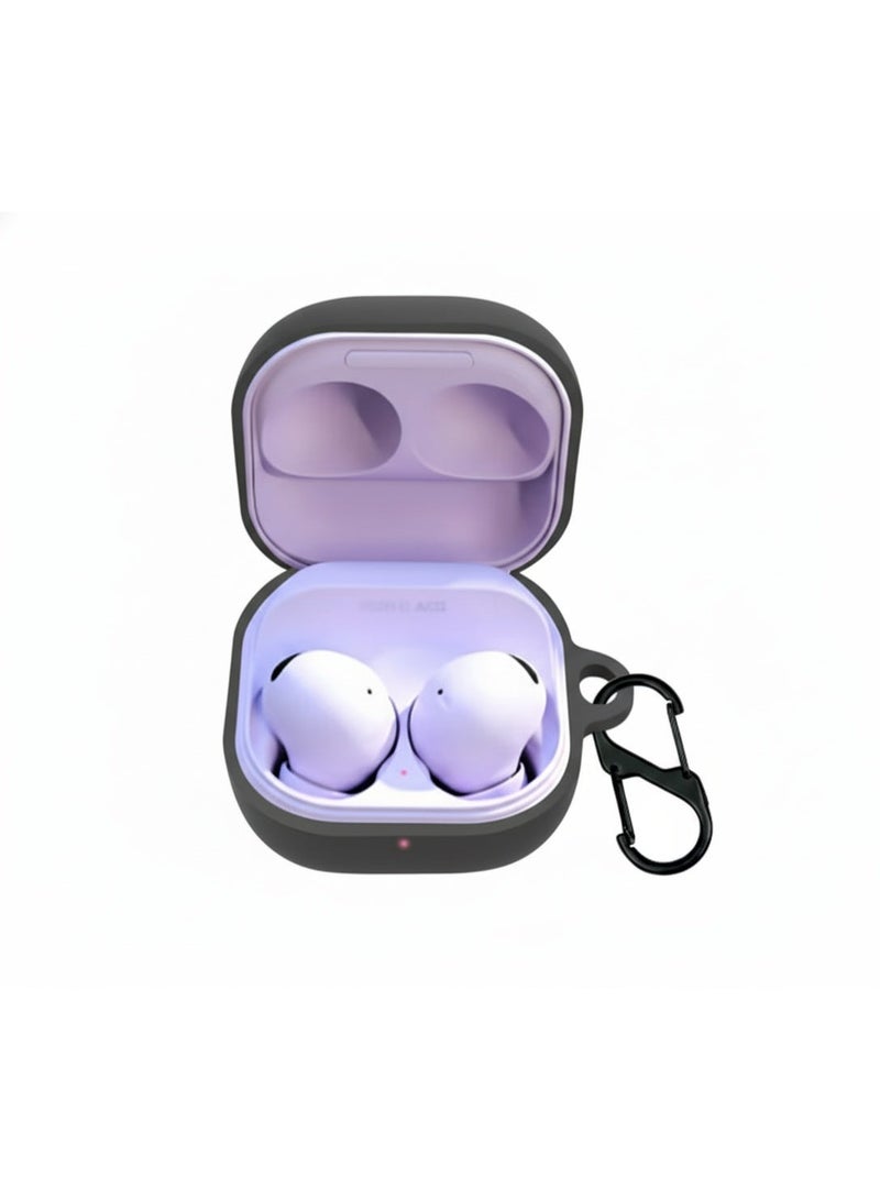 غطاء حماية سيليكون لسماعات سامسونج جالكسي بادز كور، سيليكون ناعم، خفيف الوزن مع حلقة تثبيت - Image 4